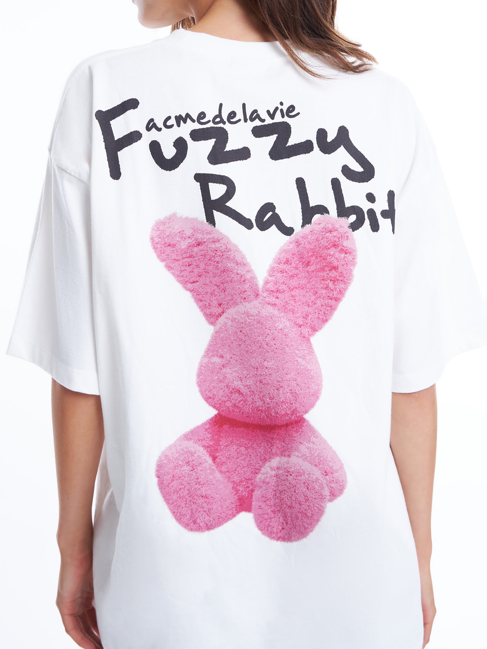 Doodle Fuzzy Rabbit Tee