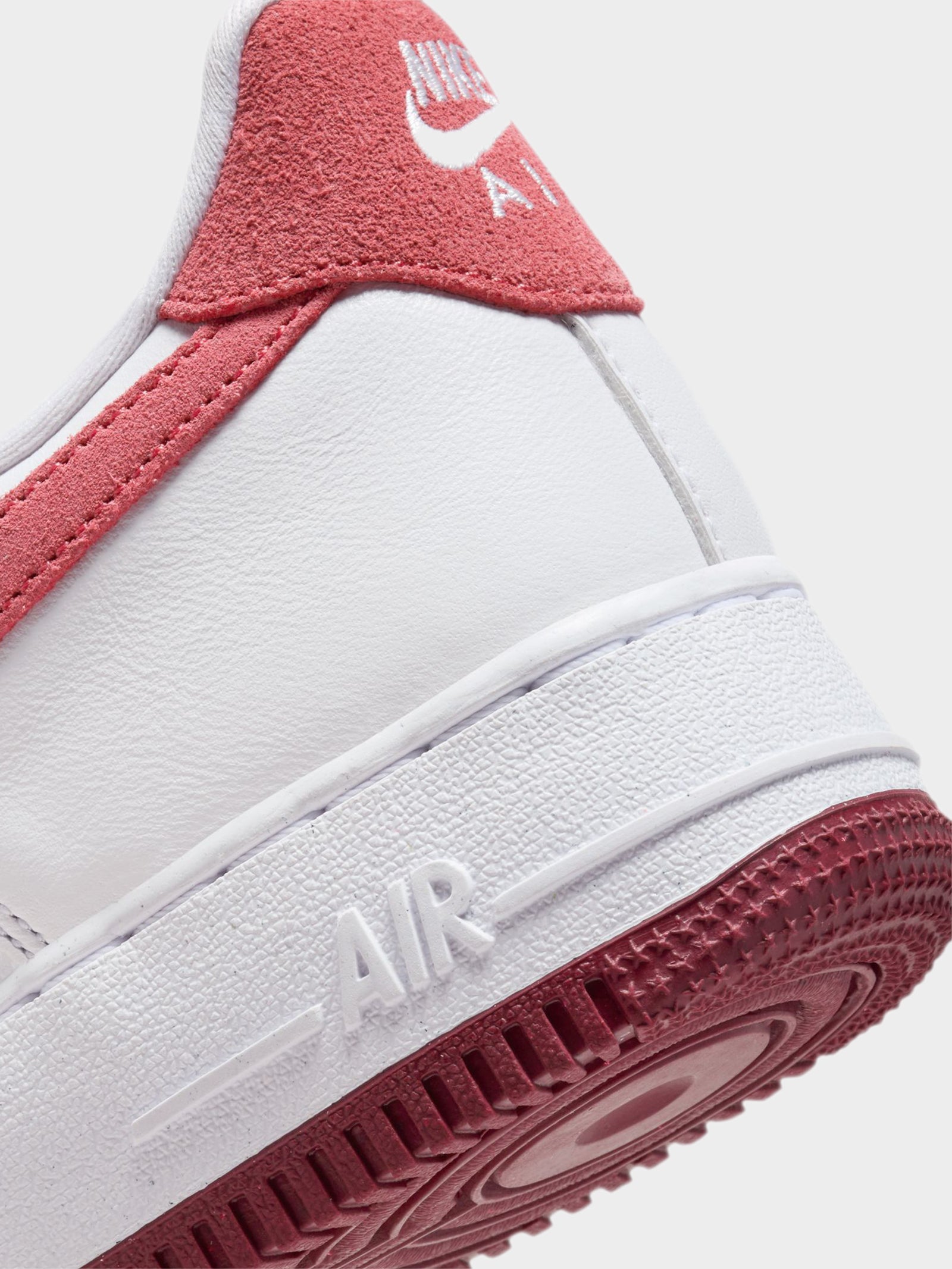 Womens Air Force 1 '07 Sneakers in White, Team Red & Dragon Red