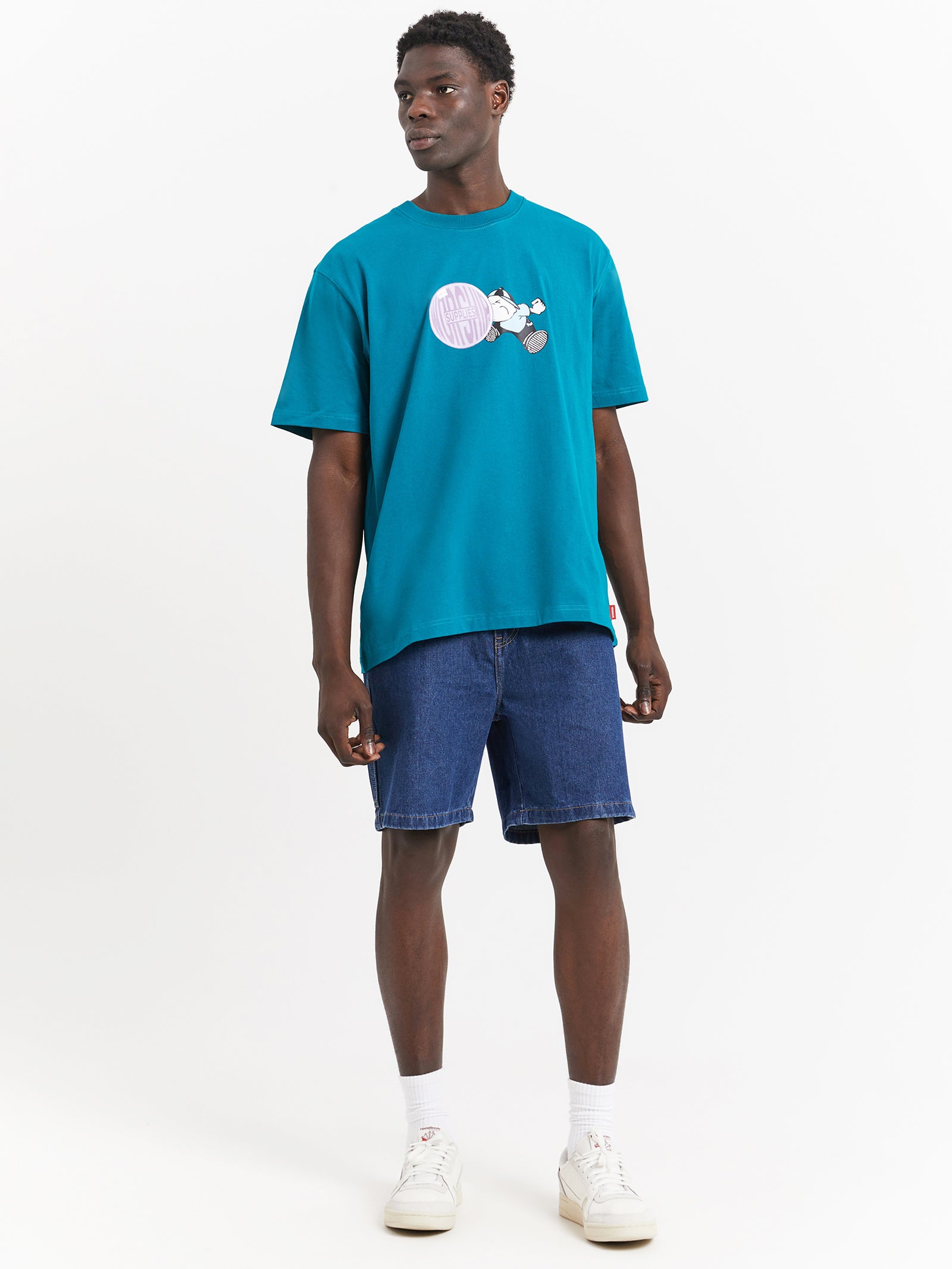 Bubble Trouble T-Shirt in Deep Lake Blue