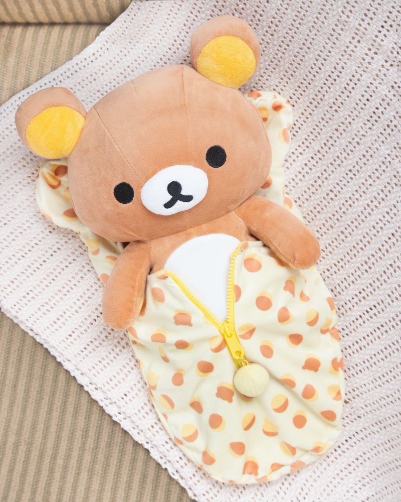 San-X Rilakkuma Acorn Pattern Sleeping Bag Plush