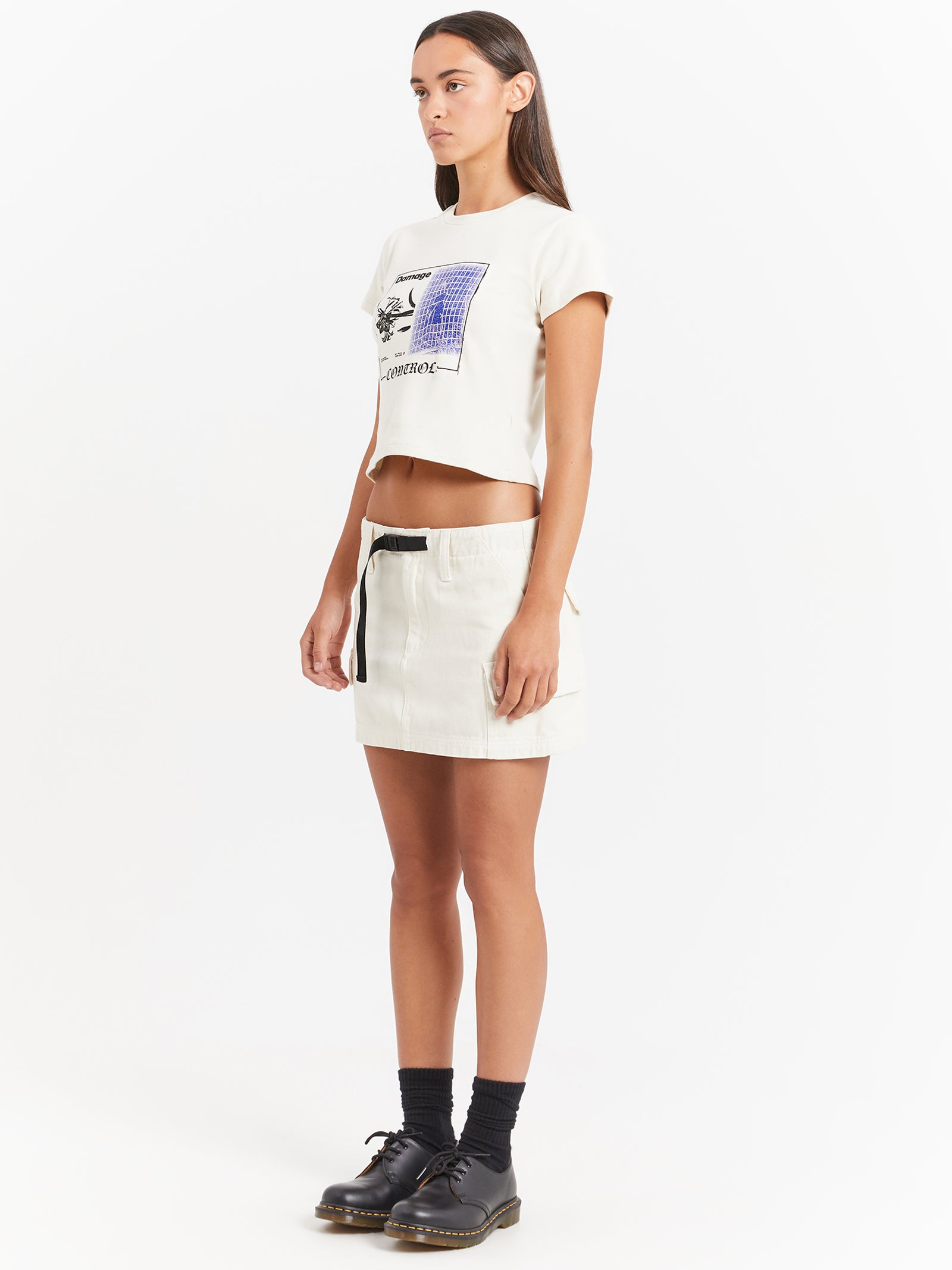 Damage Control Mini T-Shirt in Heritage White