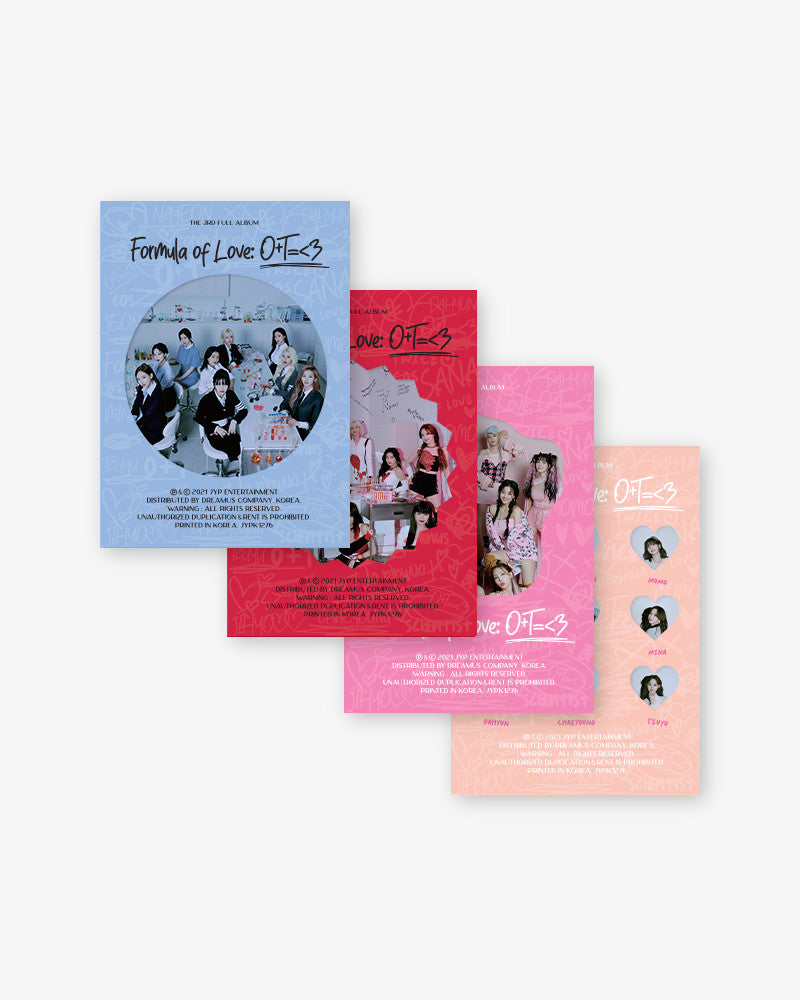 TWICE - 3rd Album [FORMULA OF LOVE: O T=<3] (4 VERSIONS)