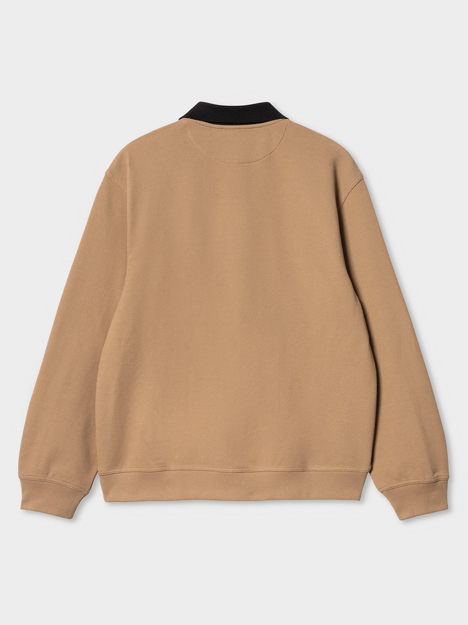 Vance Rugby Shirt In Peanut & Black