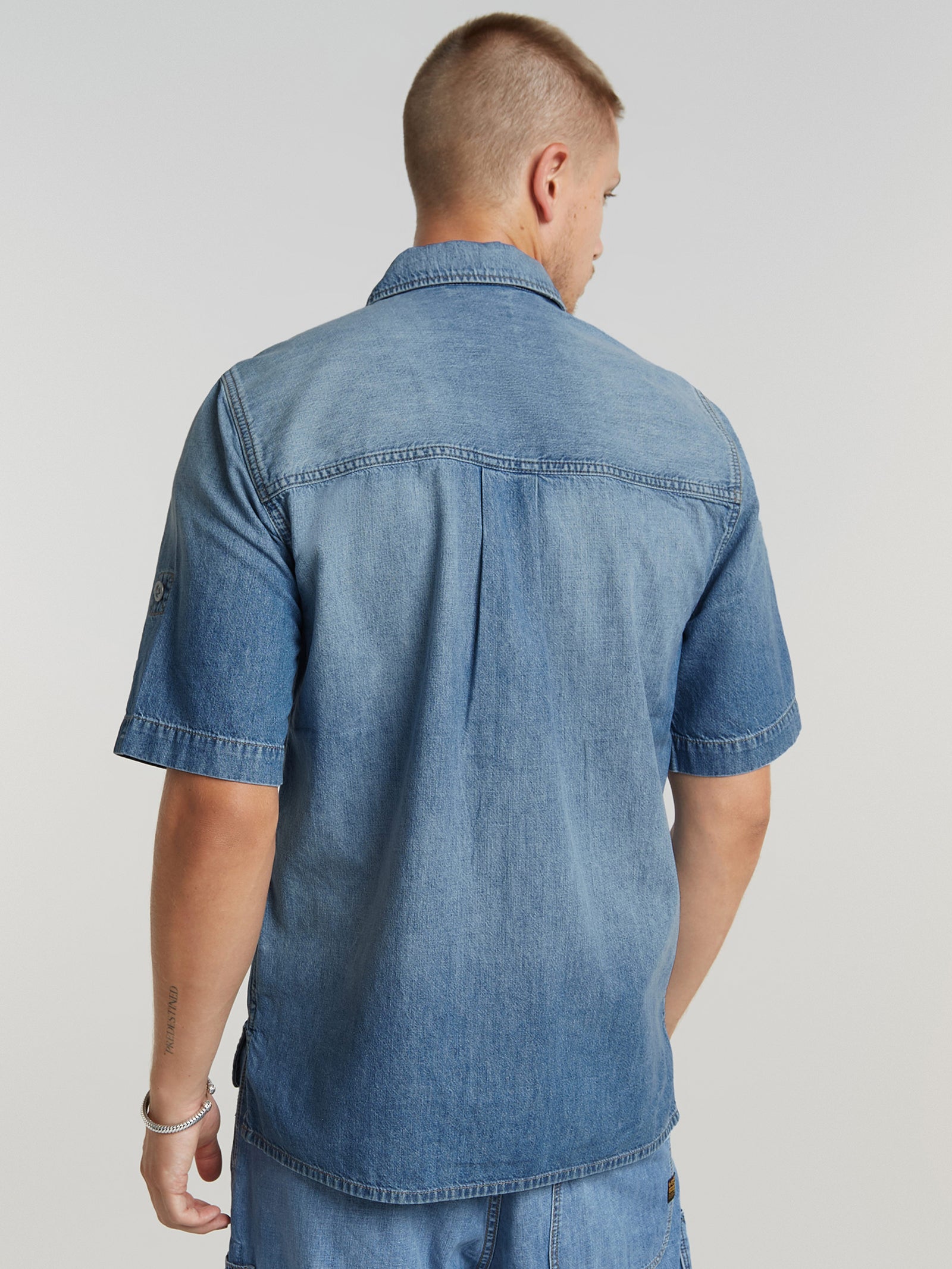 Slanted Double Pocket Shirt