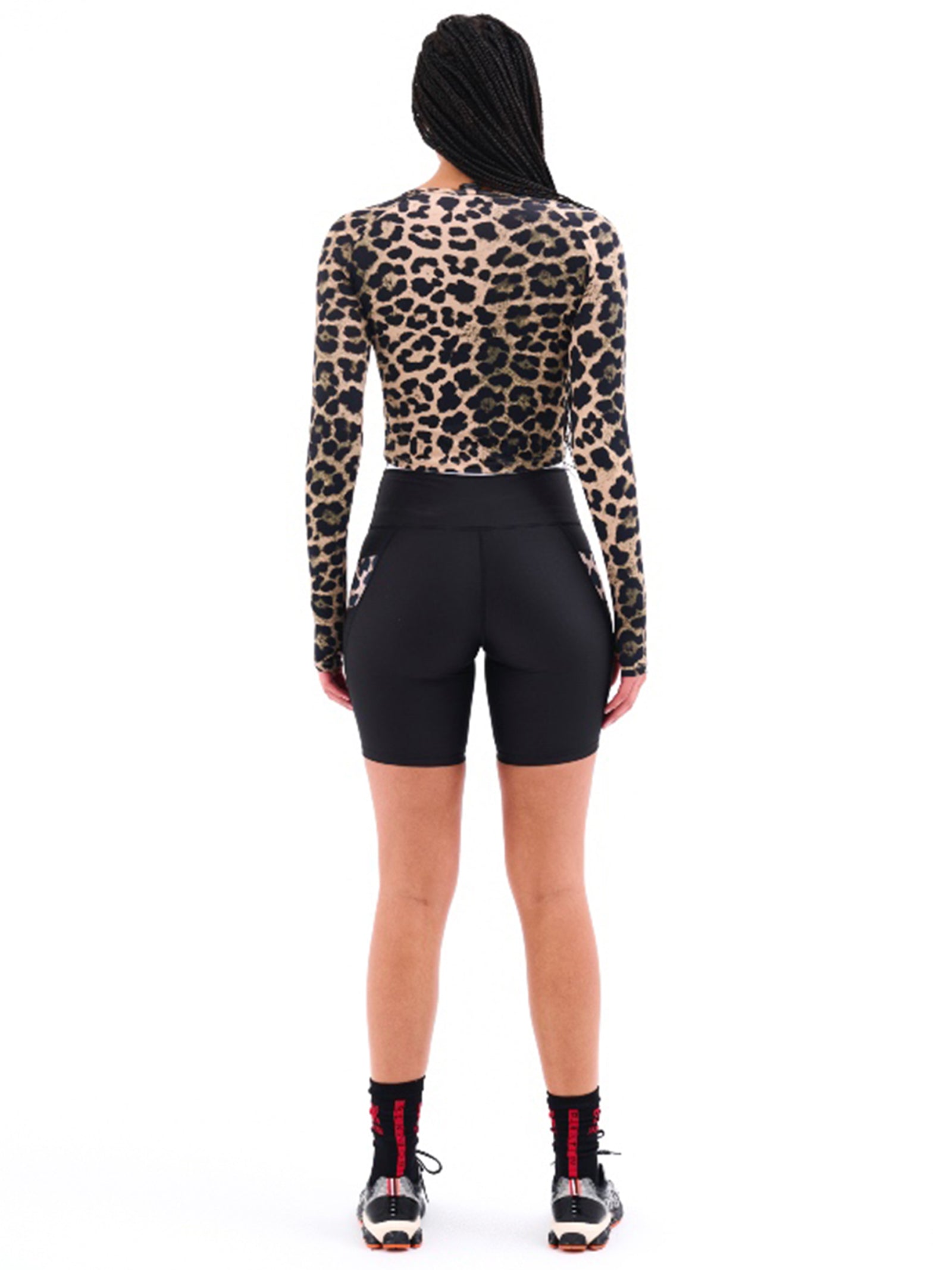 Downforce Long Sleeve Active Top in Animal Print