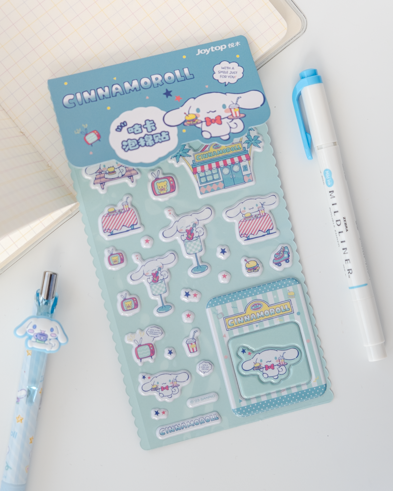 Sanrio Characters Afternoon Tea Time Foam Stickers