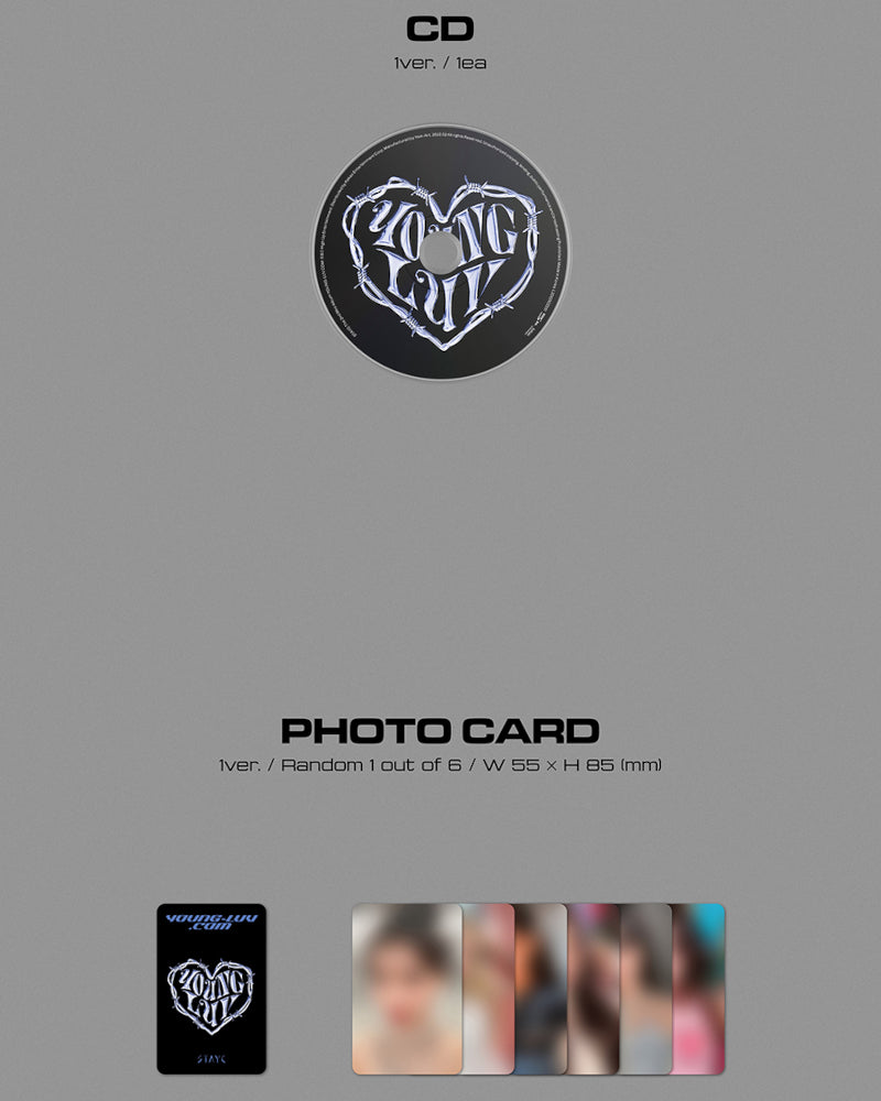 STAYC - YOUNG-LUV.COM (2ND Mini Album) JEWEL CASE Ver. (6 Versions)