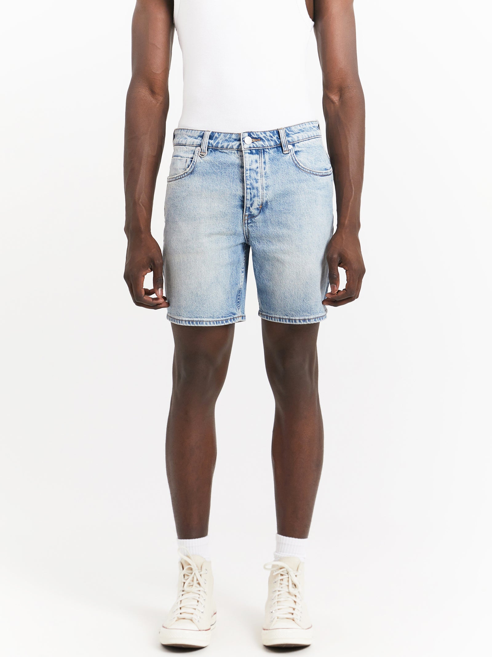 Lou Denim Shorts in Libertine Blue