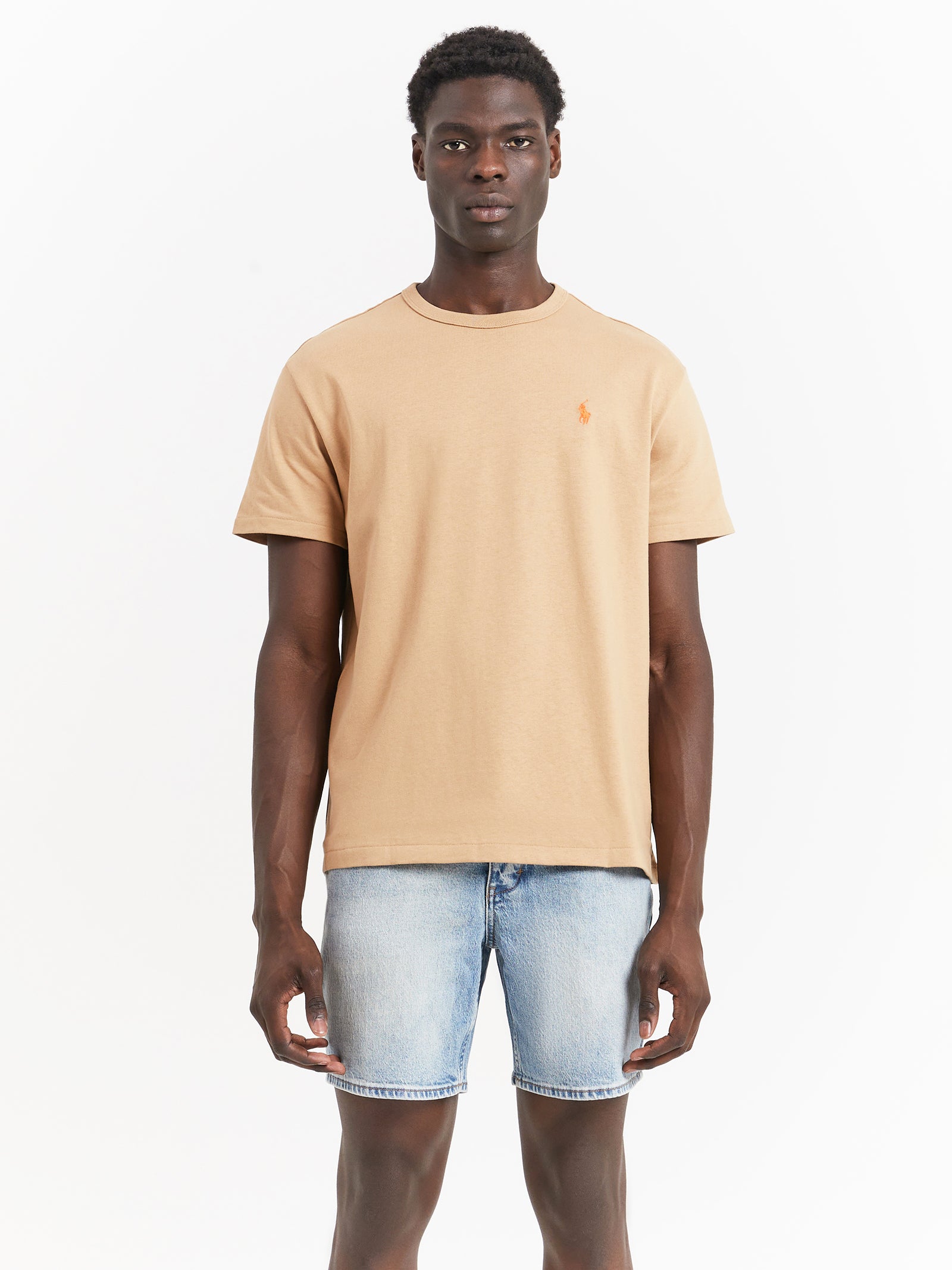 Heavyweight Jersey T-Shirt in Classic Camel