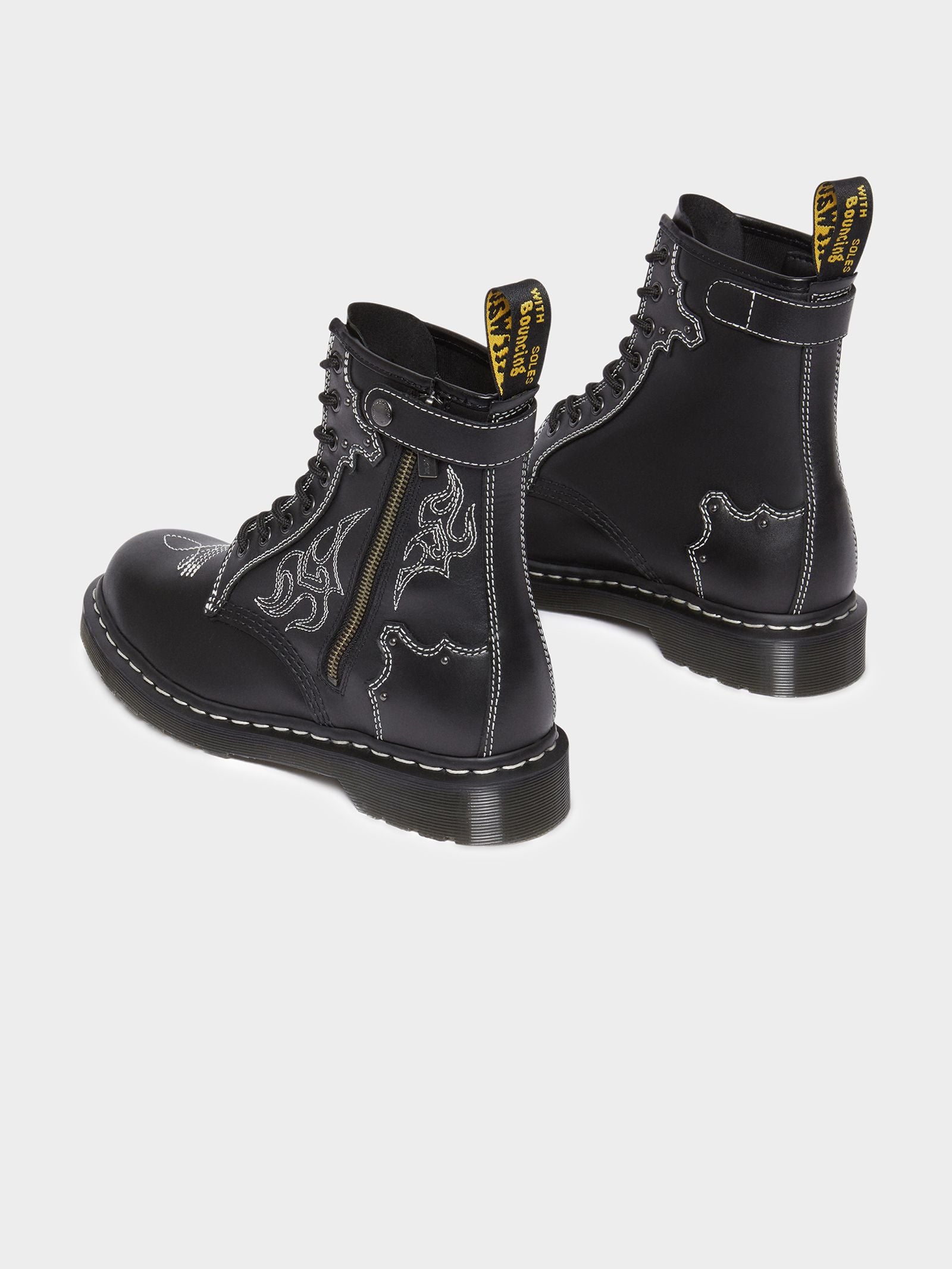 1460 GA 8 Eye Boot in Black Wanama