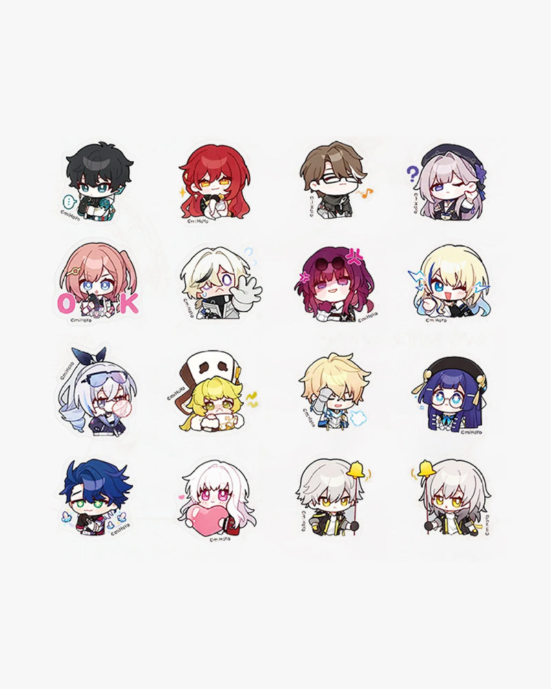 Honkai: Star Rail Pom-Pom Gallery Series Chibi Sticker Pack