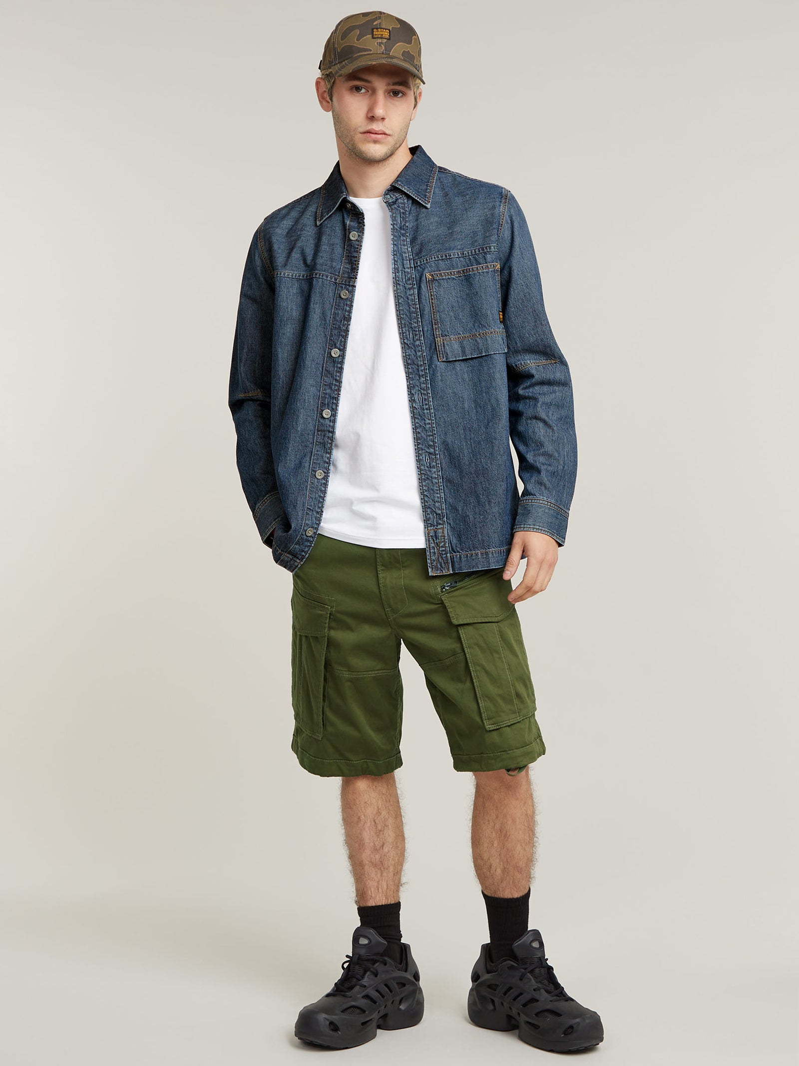 Rovic Zip Relaxed Shorts