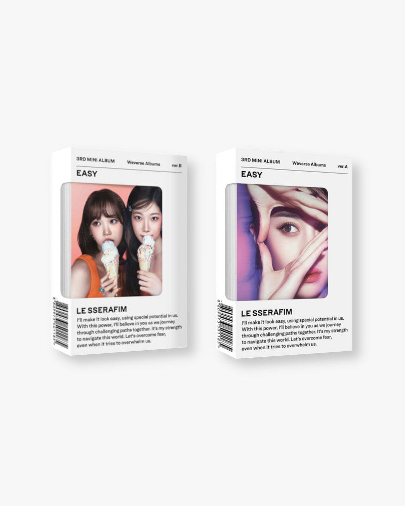 LE SSERAFIM - 3RD MINI ALBUM [EASY] (WEVERSE Ver.) (2 Versions)