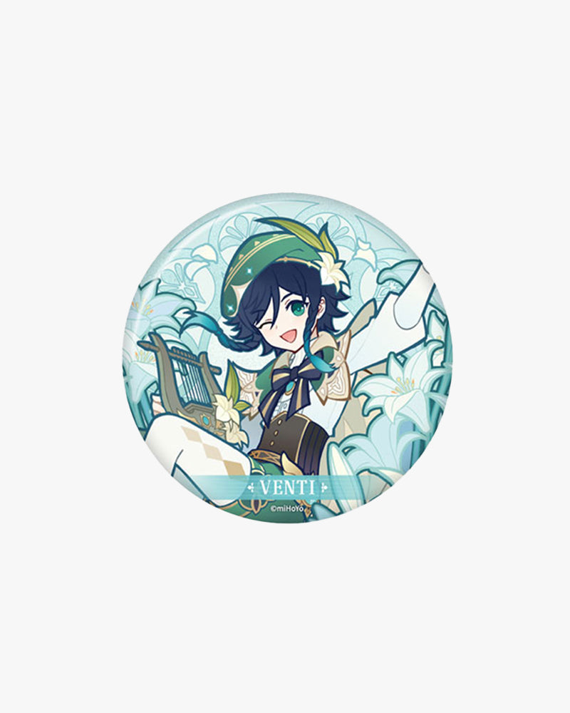 Genshin Impact Windblume's Breath Series Character Tin Badge