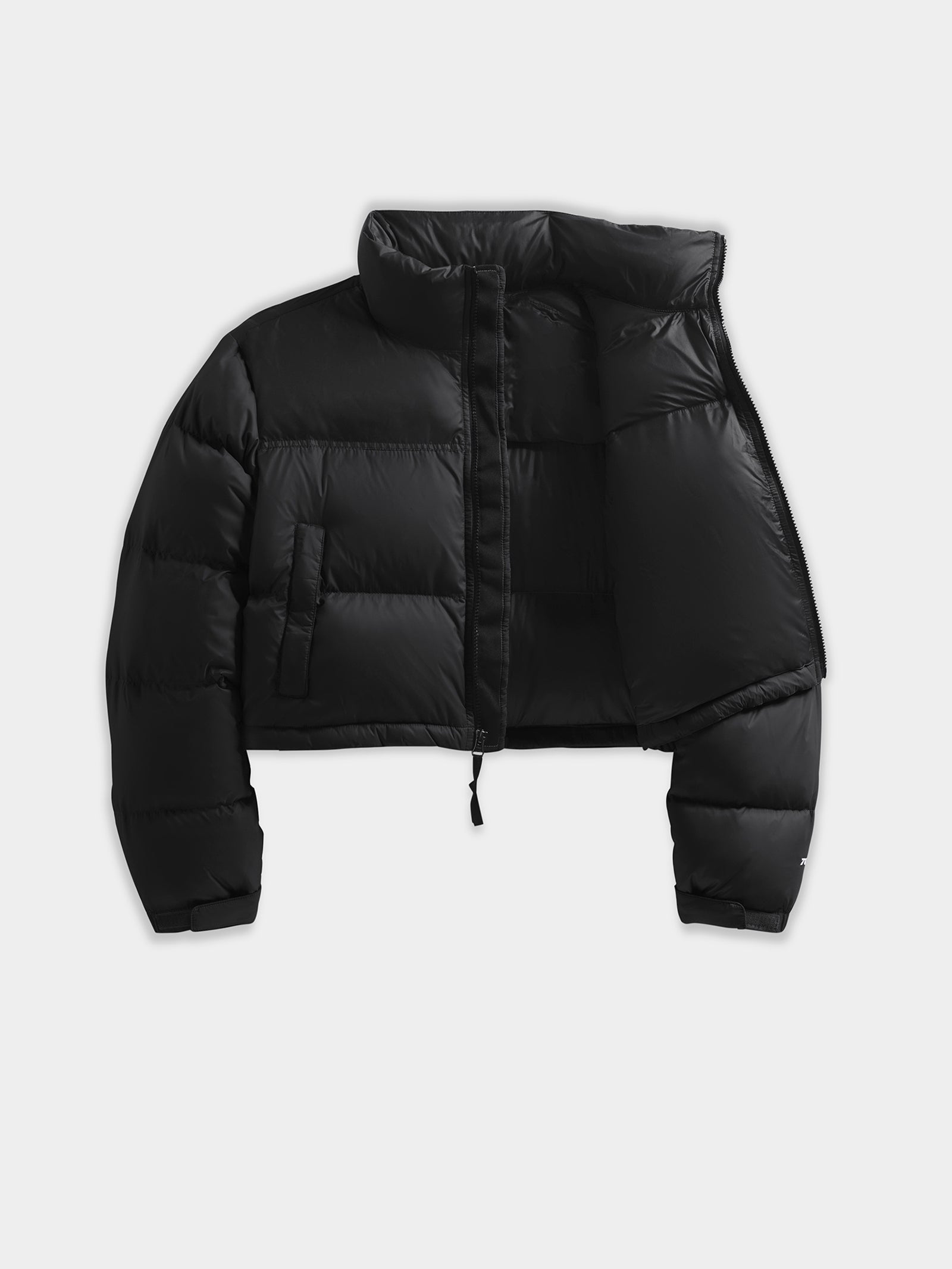 Nuptse Short Puffer Jacket in Black