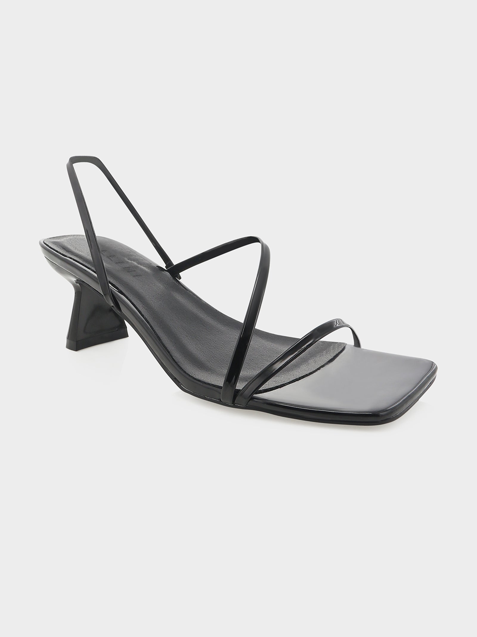 Womens Valina Heels in Black Patent