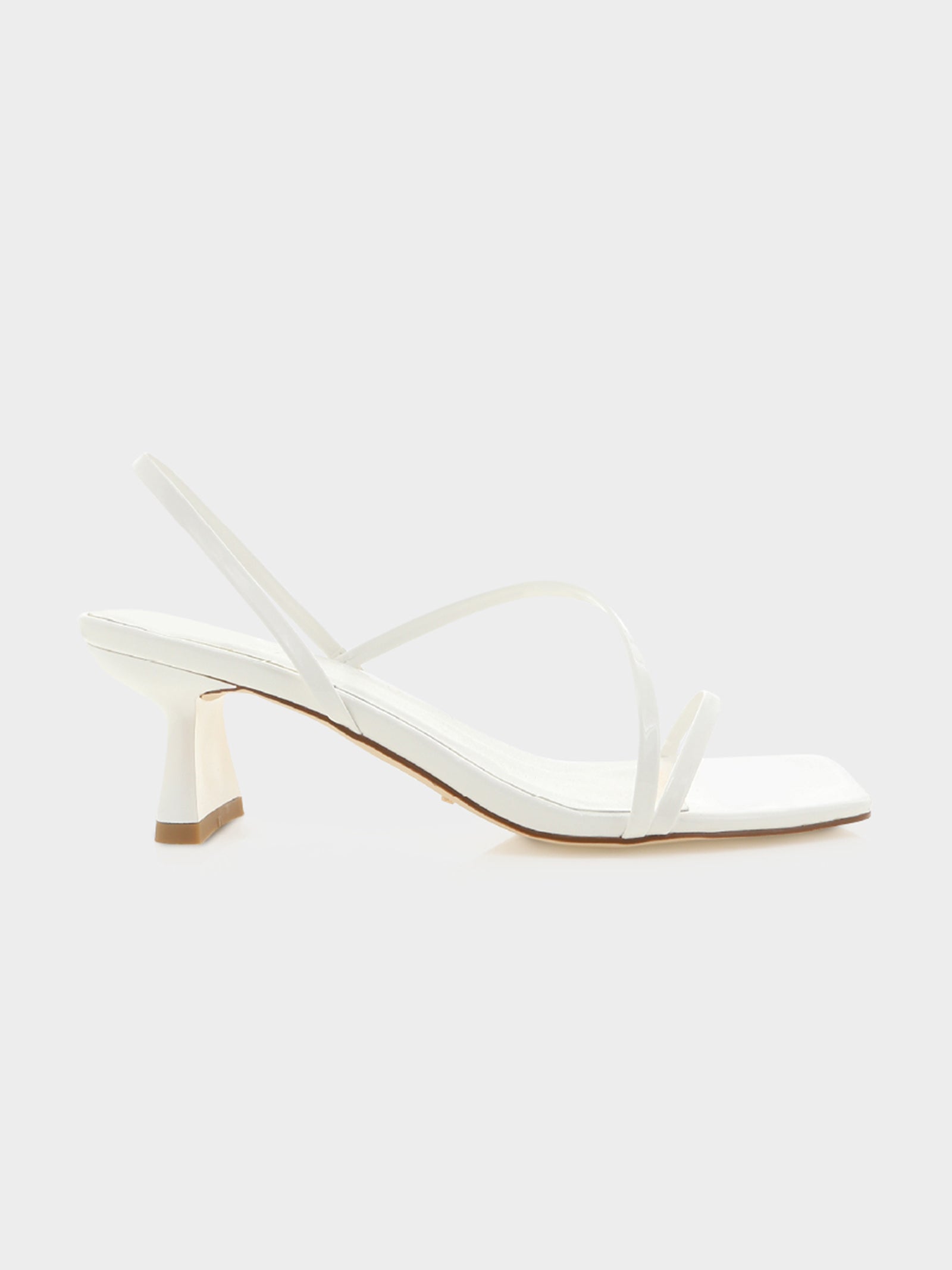 Womens Valina Heels in White Patent