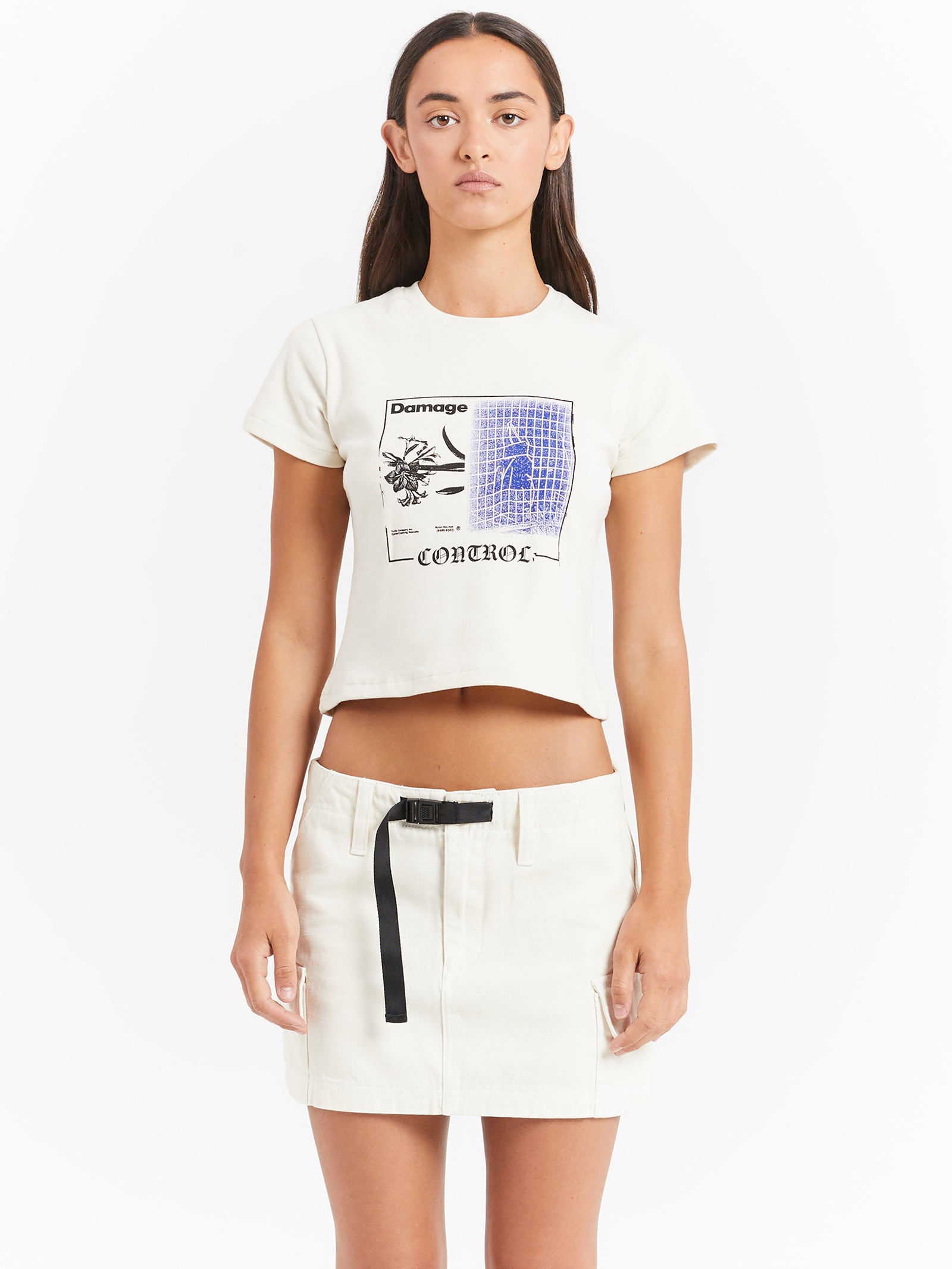 Damage Control Mini T-Shirt in Heritage White