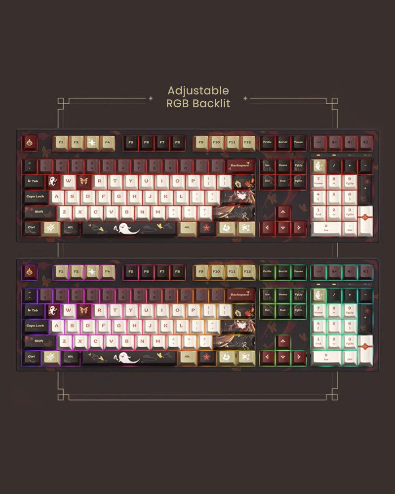 Genshin Impact Hu Tao Fragrance in Thaw Mechanical Keyboard