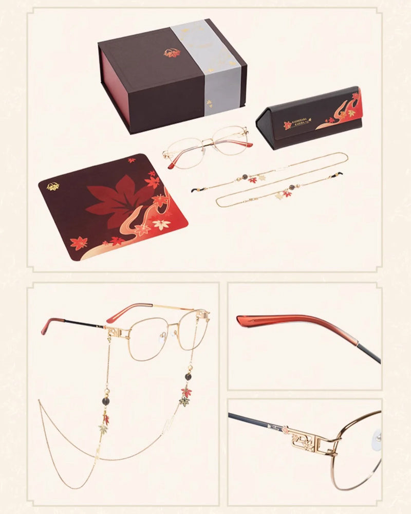 Genshin Impact Kaedehara Kazuha Impression Glasses Set