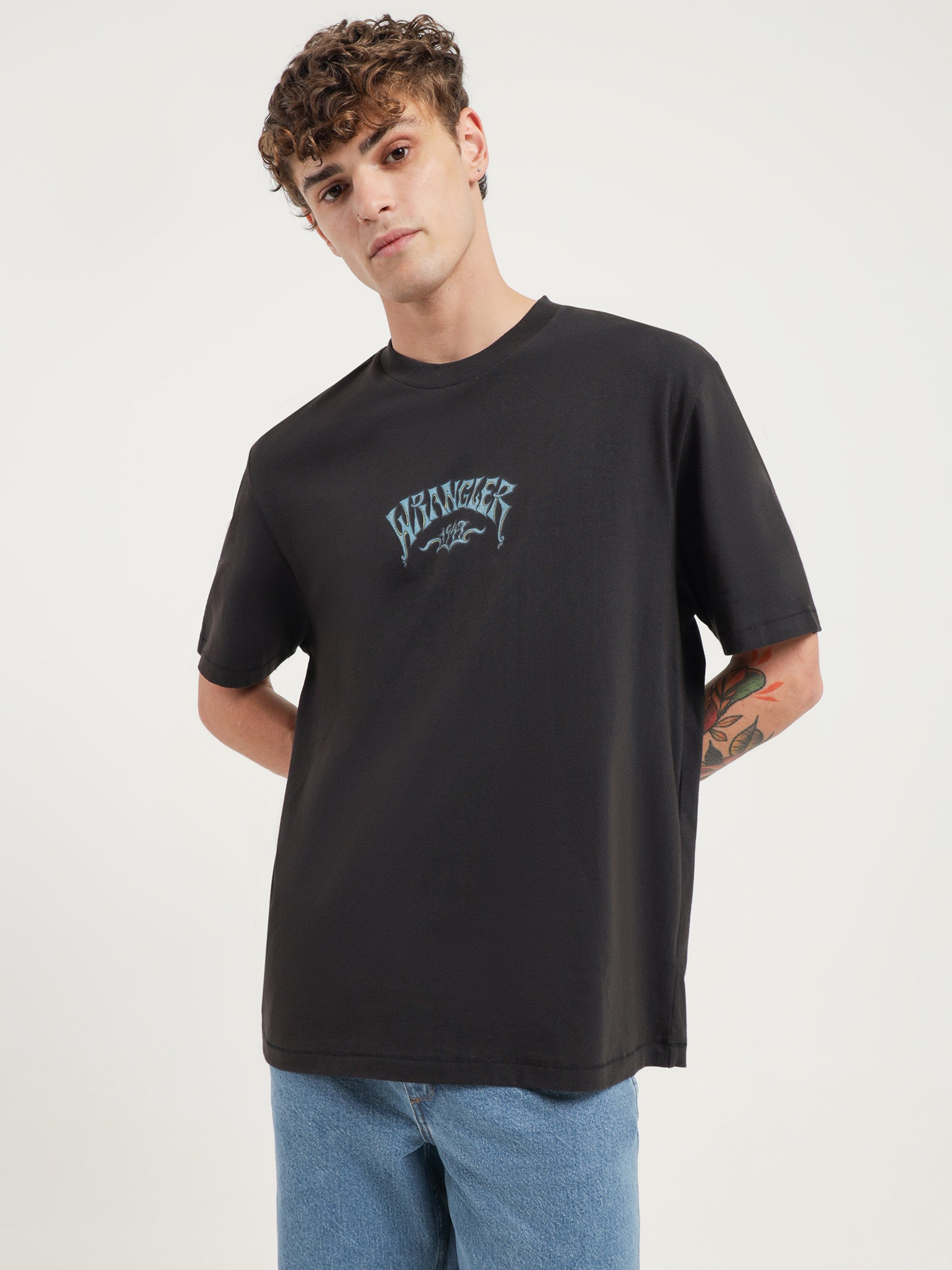 Galene Baggy T-Shirt in Worn Black