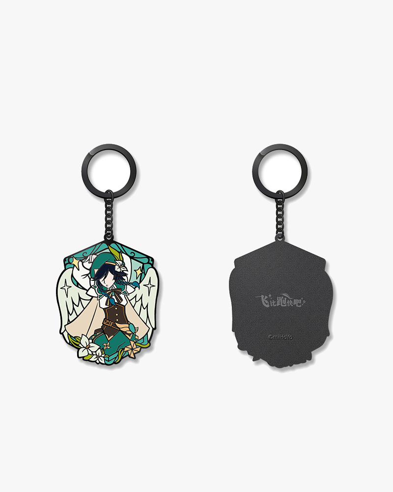 Genshin Impact Handsome Series Mosaic Metal Keychain