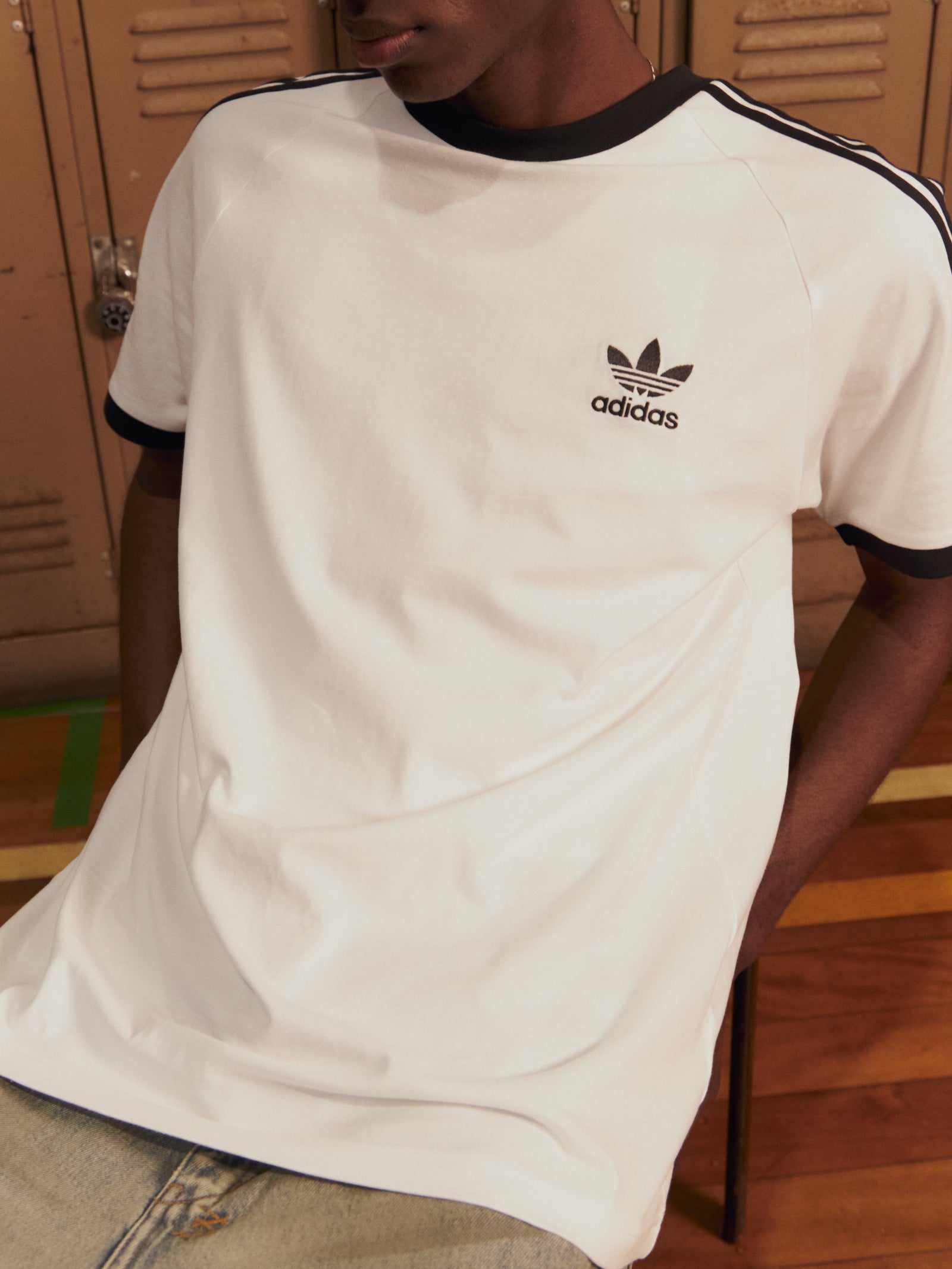 Adicolor Classics 3 Stripes T-Shirt in White