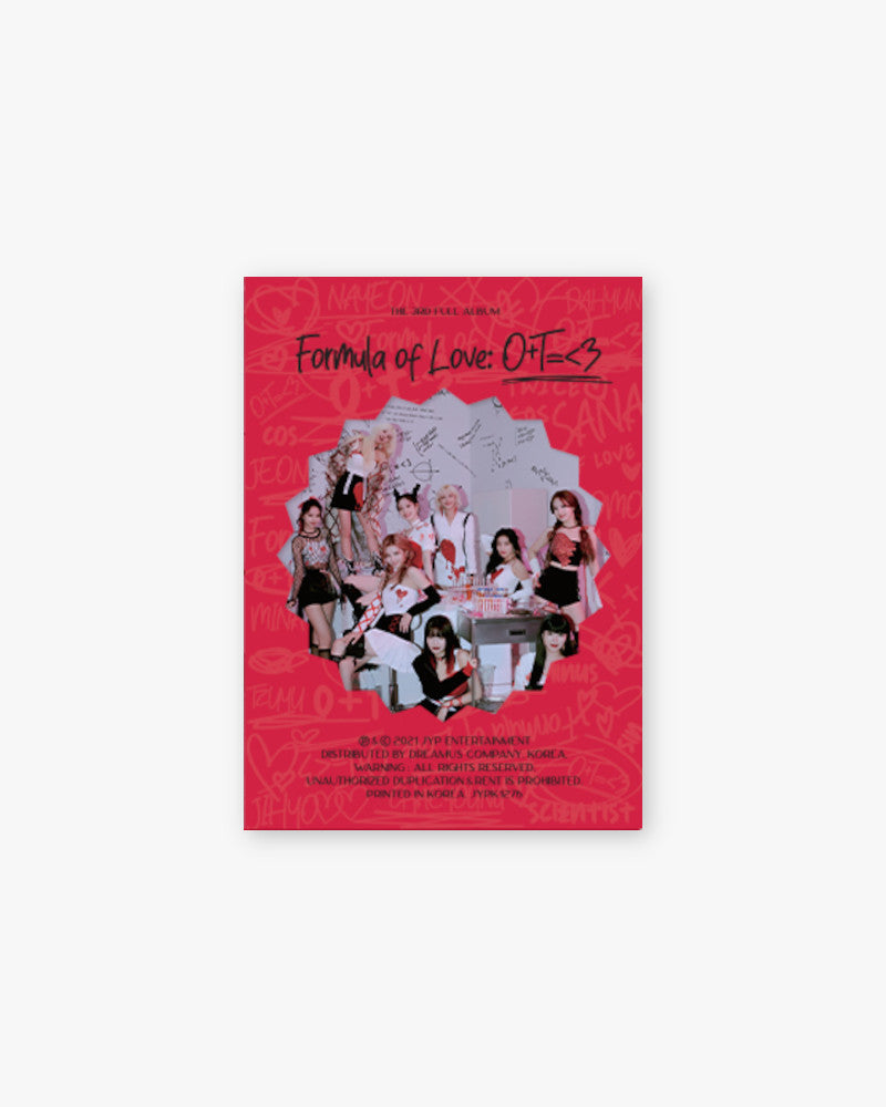 TWICE - 3rd Album [FORMULA OF LOVE: O T=<3] (4 VERSIONS)