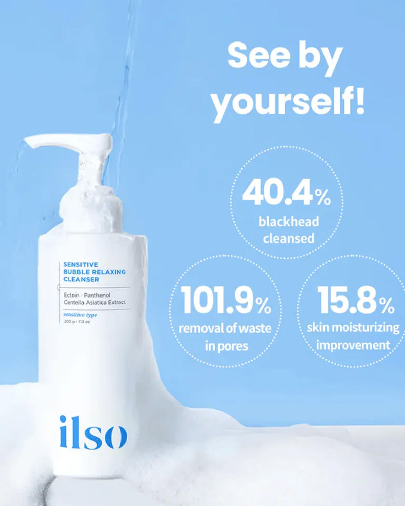 ilso Sensitive Bubble Relaxing Cleanser