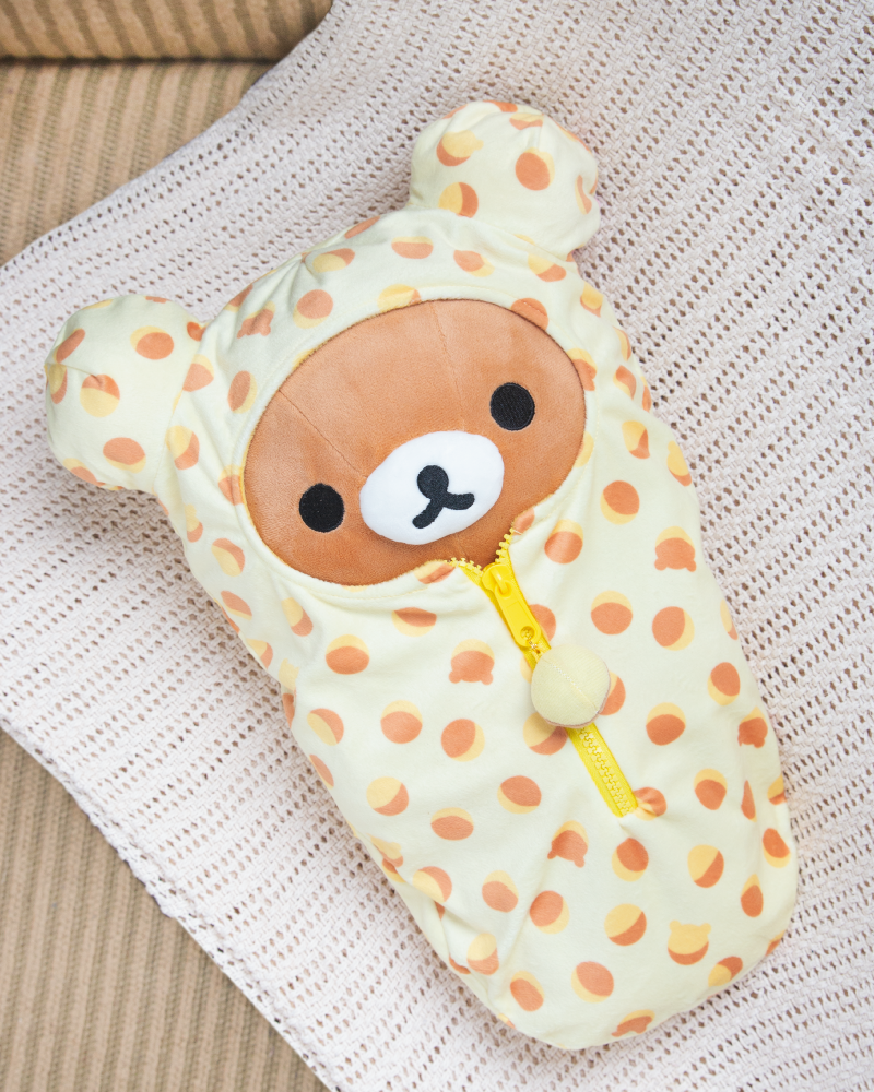 San-X Rilakkuma Acorn Pattern Sleeping Bag Plush