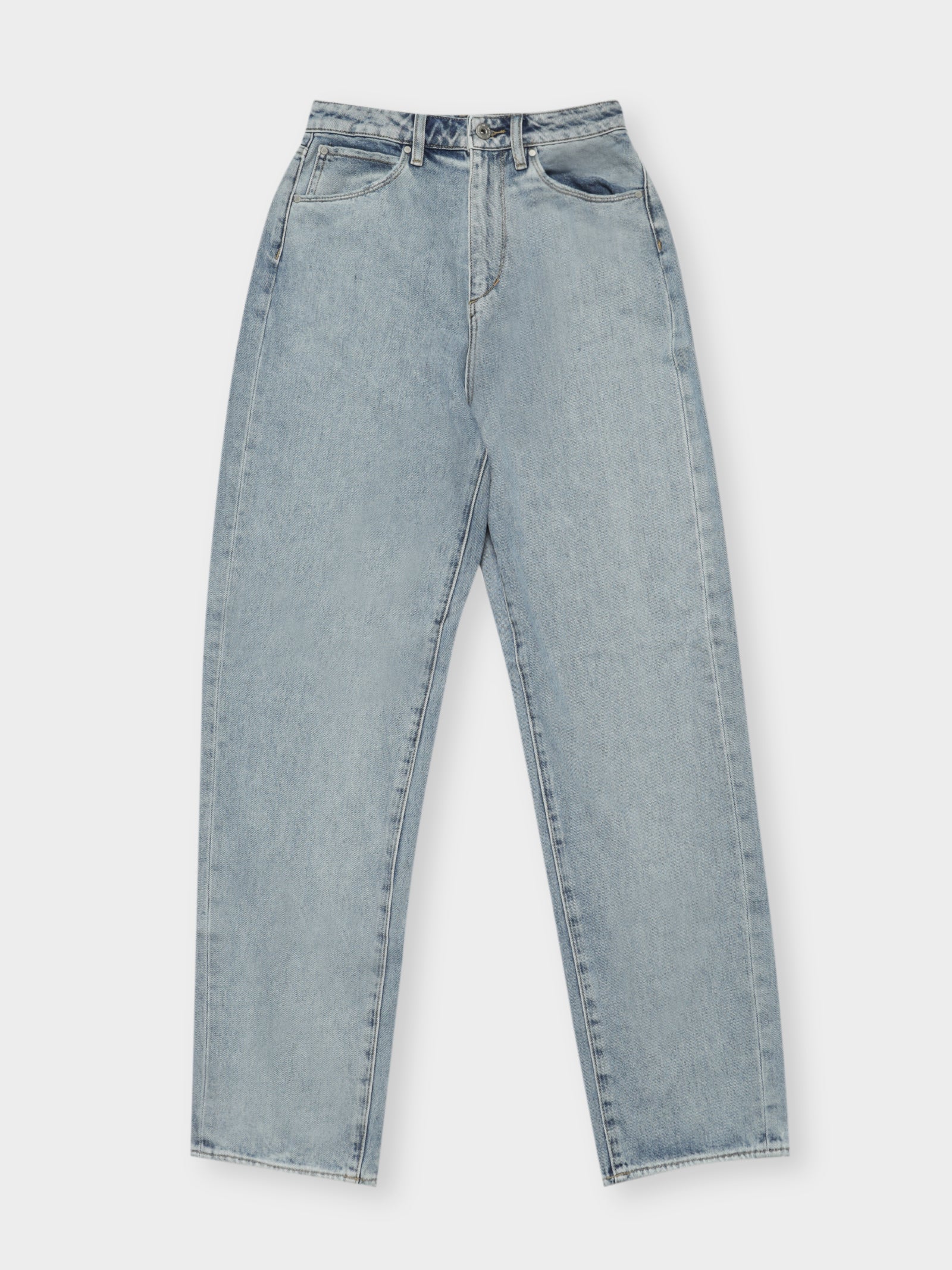 Hailey Baggy Straight Leg Jeans in Vintage Light Blue