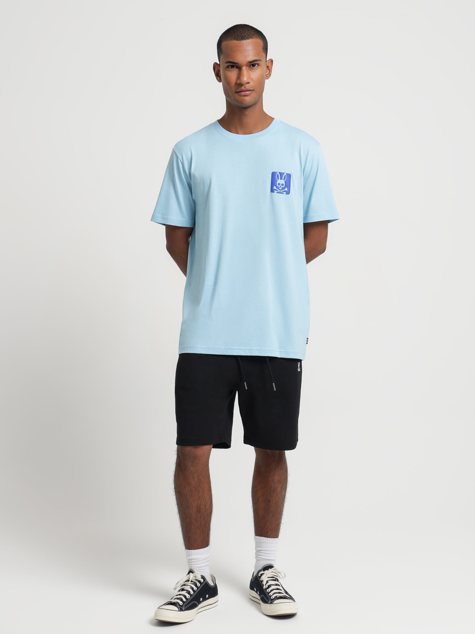 Lloyds Relaxed Fit Graphic T-Shirt in Sky Blue