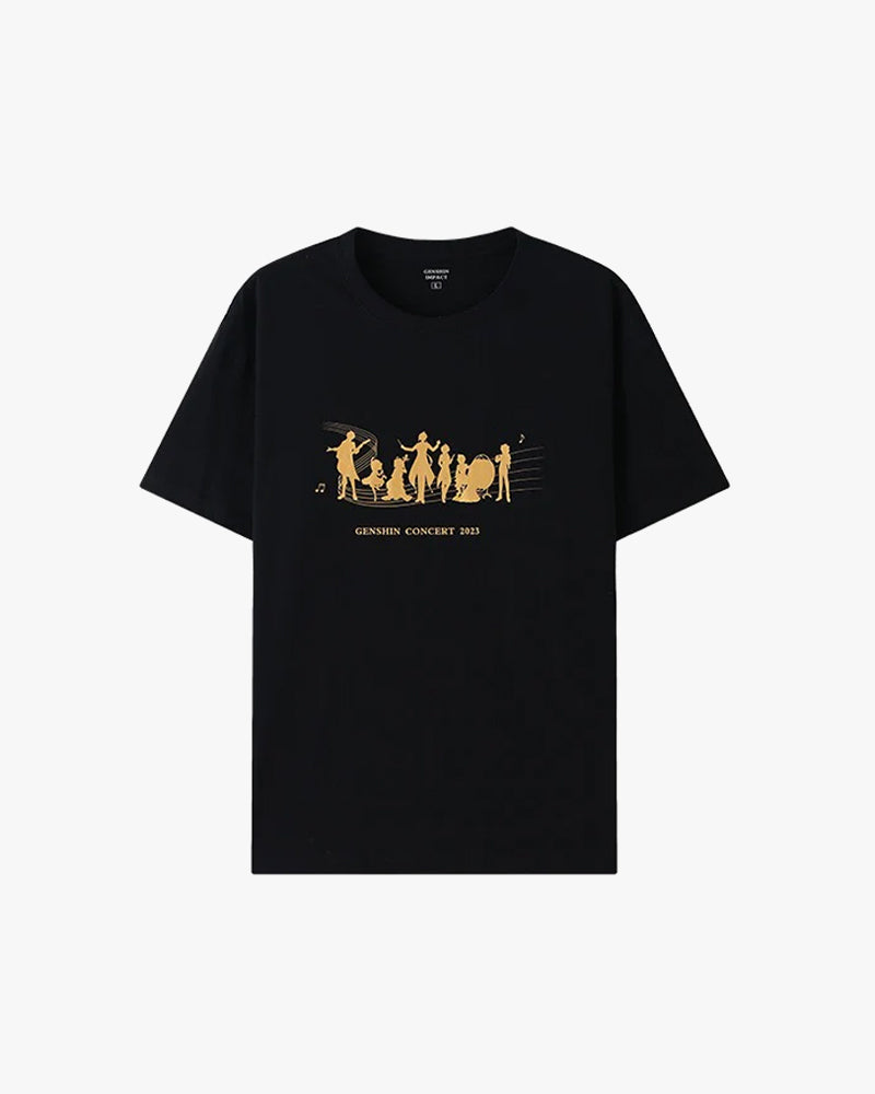 Genshin Impact Melodies of an Endless Journey Gold Stamp T-Shirt