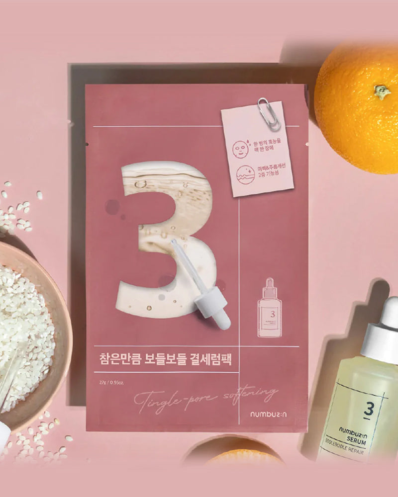 numbuzin No.3 Tingle-Pore Softening Sheet Mask