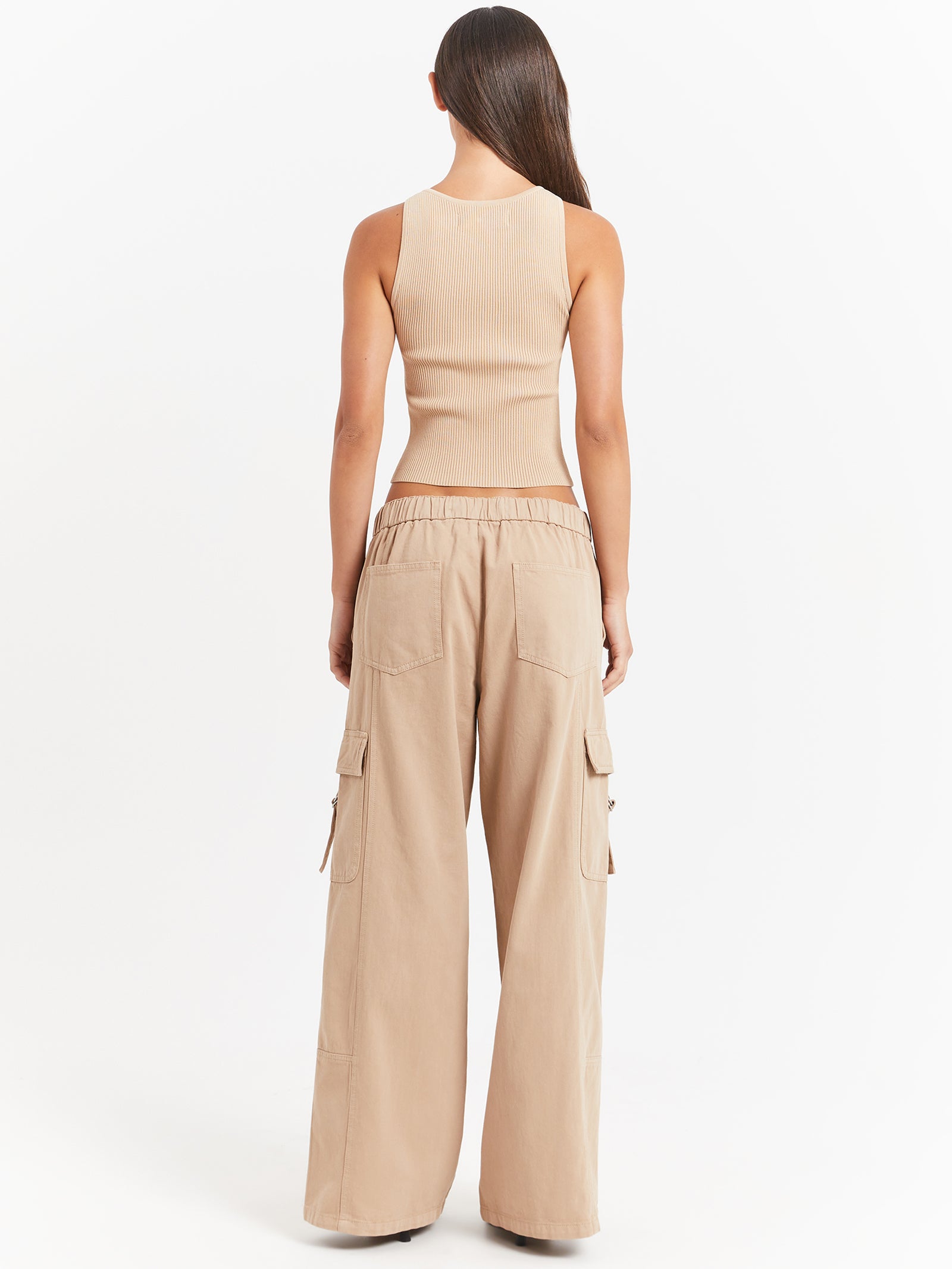 Luna Wide Leg Pants in Light Camel