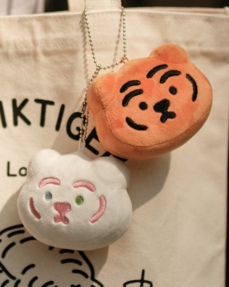 MUZIKTIGER Tiger Face Doll Keyring (Orange)